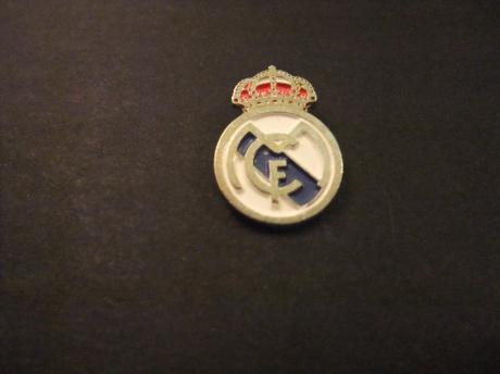 Real Madrid Spaanse voetbalclub logo ( grijze rand)